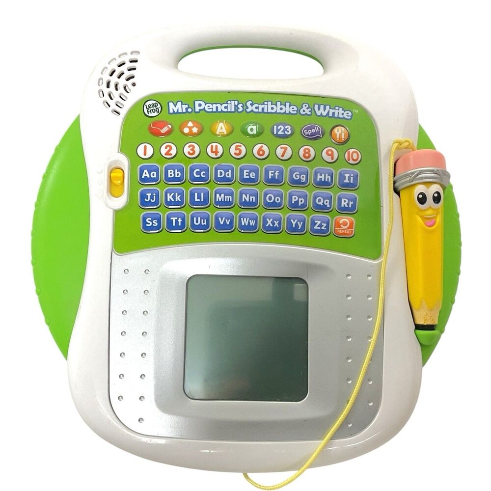 2017 LeapFrog Mr. Pencil's Scribble and Write Green Educational Tested +‎ WORKS!